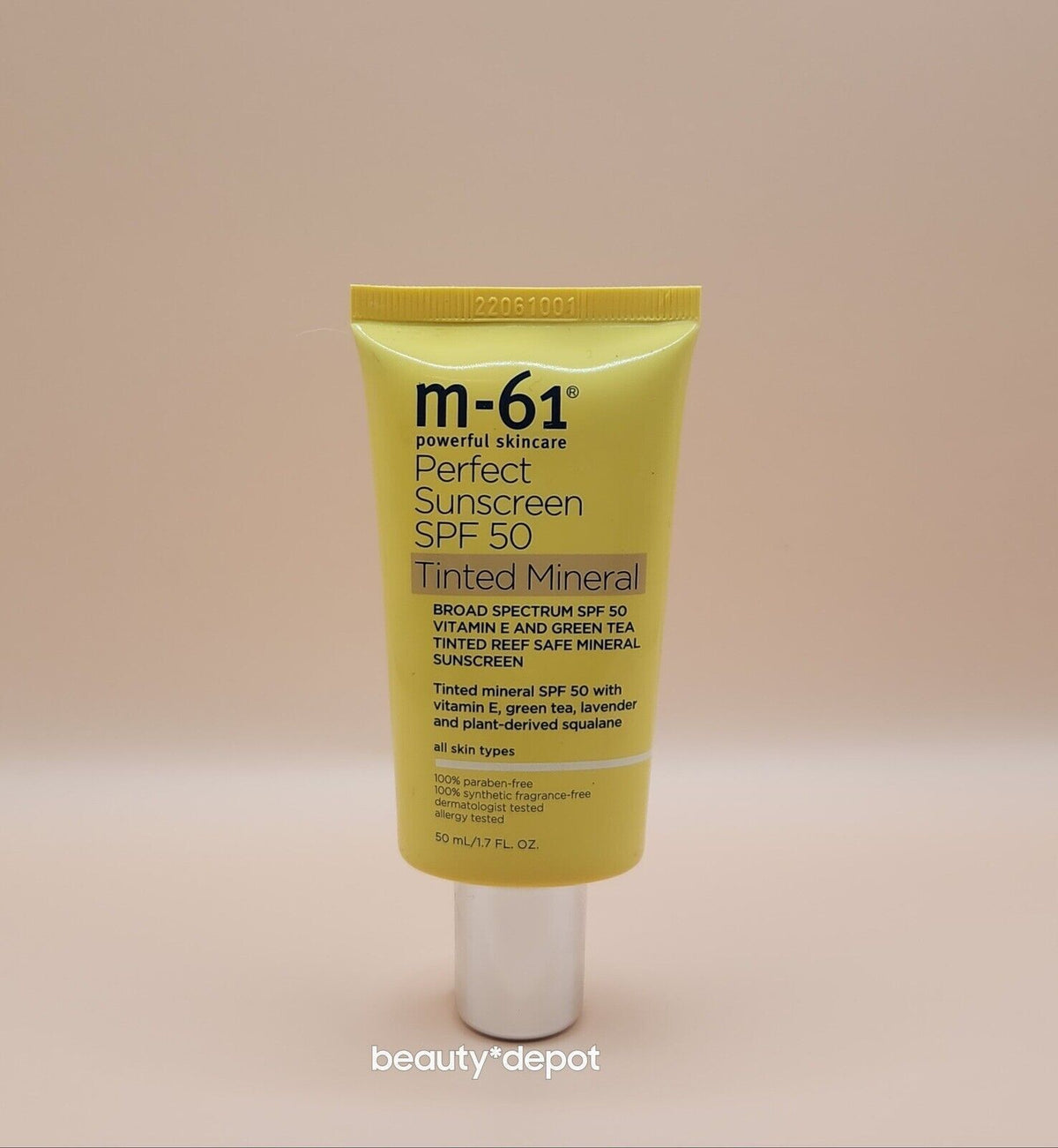 SPF 50 Tinted Mineral Sunscreen - 50ml, Broad Spectrum UV Protection