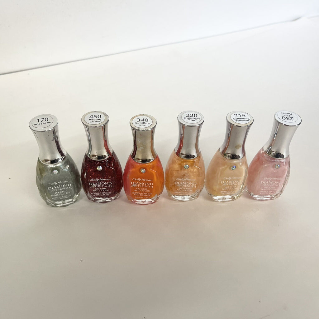Set of 6 Assorted Nail Polish Colors - No Chip Gel Effect Manicure