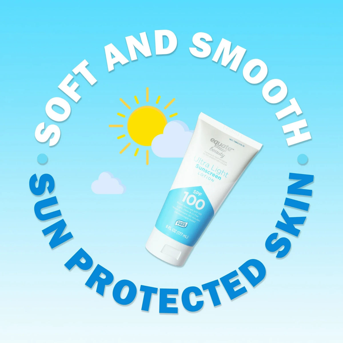 SPF 100 Sunscreen Lotion - Ultra Light, Hydrating, 6 Oz Each