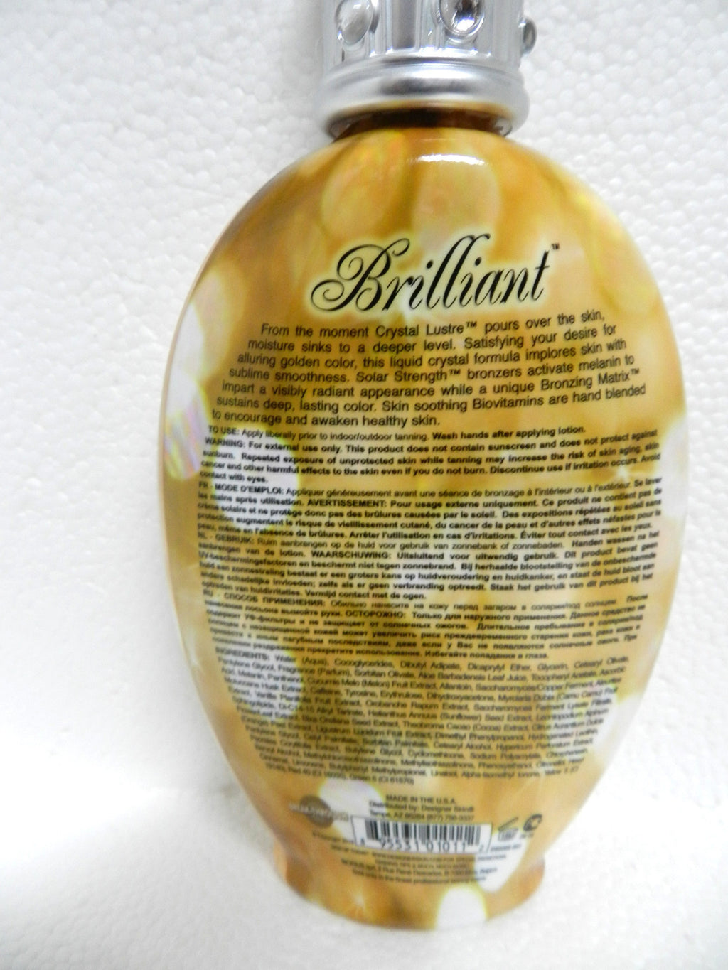 Brilliant Bronzer Tanning Lotion with Crystal Lustre - 10 oz