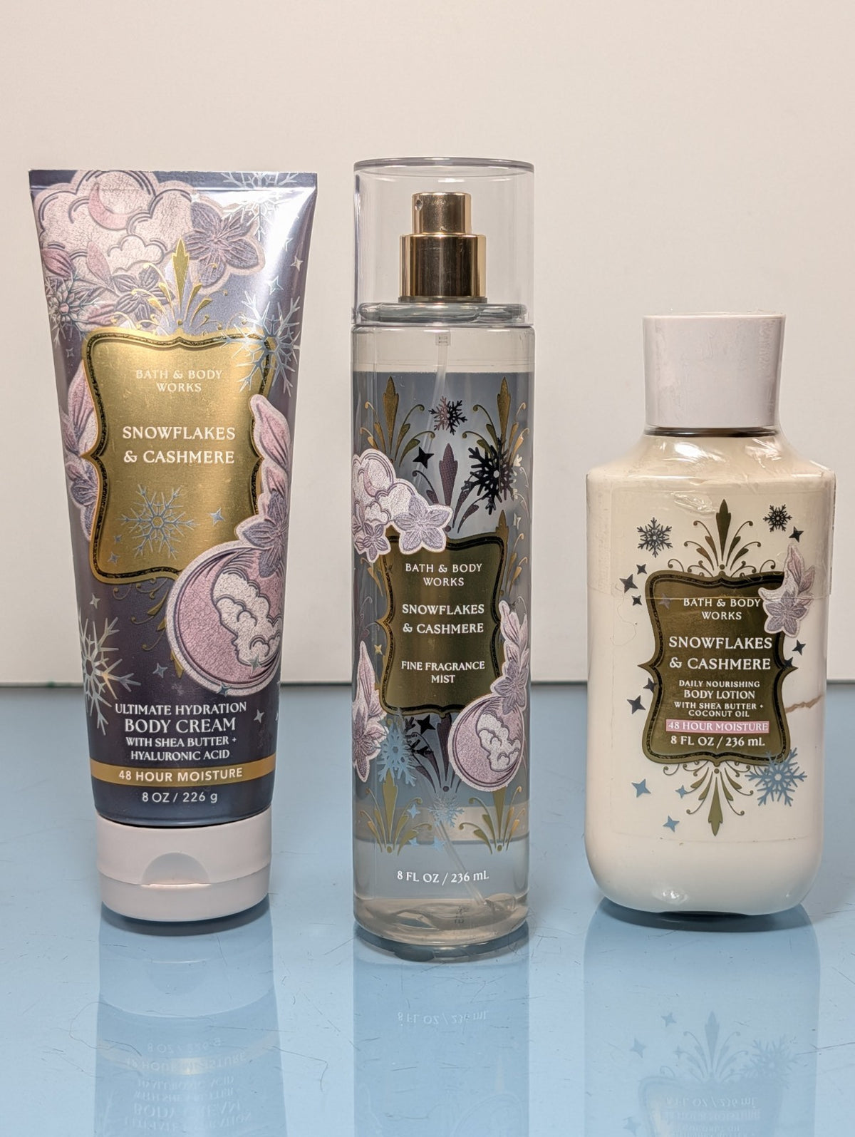Bath & Body Works Snowflakes & Cashmere 3-Piece Fragrance Gift Set