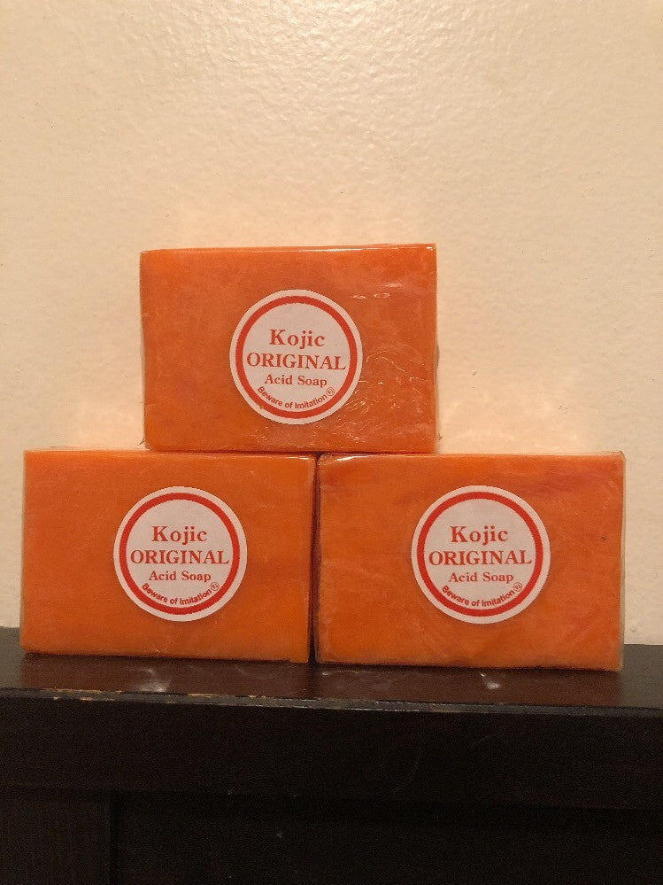 Kojic Acid Skin Lightening Soap Bars - Natural Brightening & Pigmentation Reduction, 3 Pack
