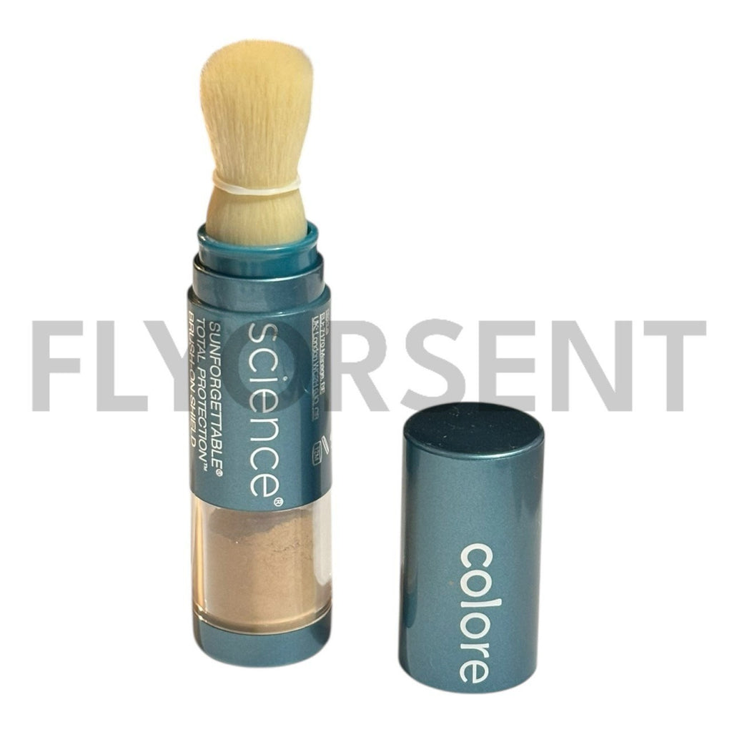 Mineral Sunscreen Brush SPF 50 Tan Shade - Travel Size, Antioxidant Protection