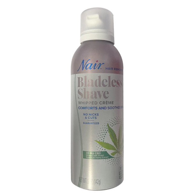 Bladeless Shave Whipped Cream Hair Remover Spray - Pack of 24, 5 Oz