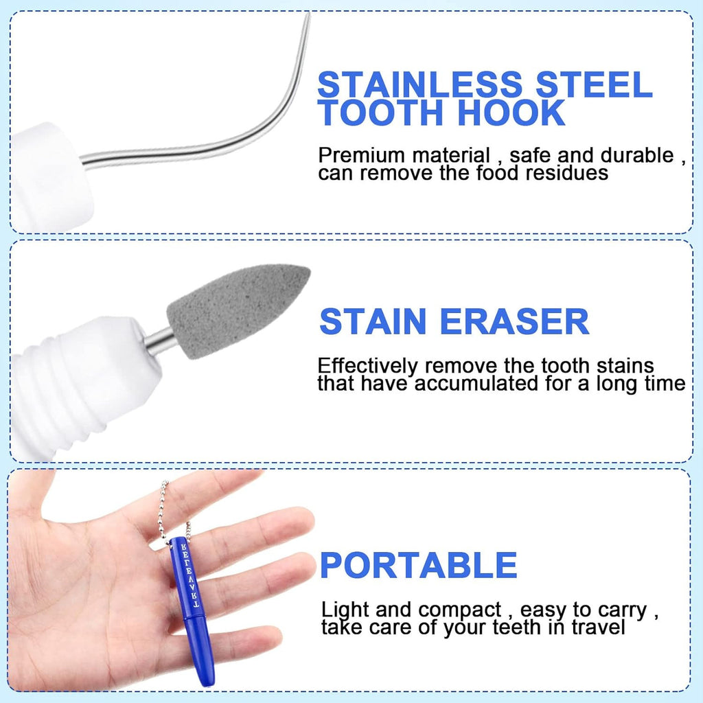 Travel Dental Tooth Picks Holder Set - Reusable Mini Metal Case