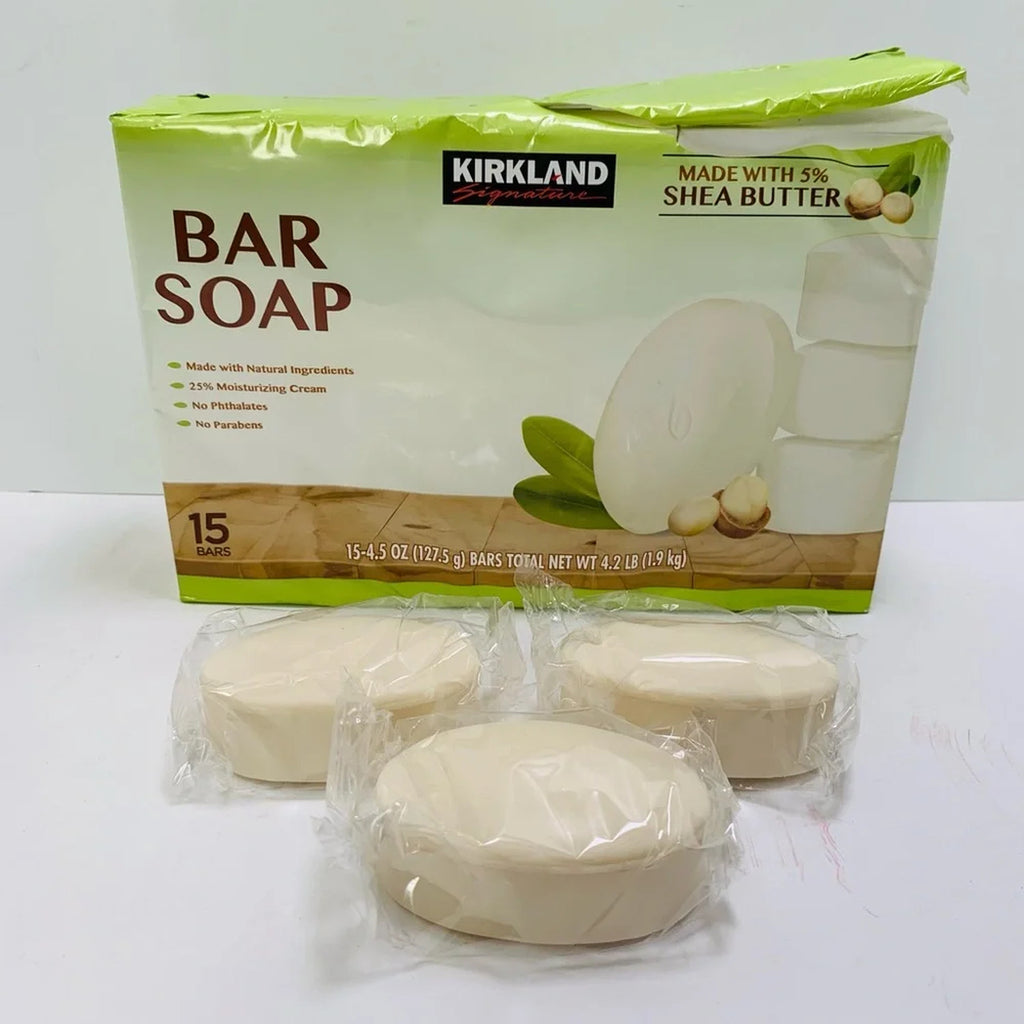 Shea Butter Bar Soap 15-Pack - Moisturizing Plant-Based Skin Care