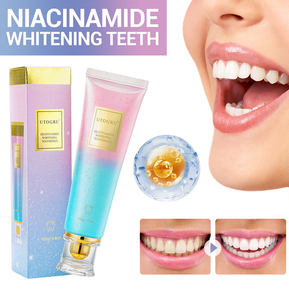 Niacinamide Whitening Toothpaste 100g - Enamel Safe, Fresh Breath, Stain Removal