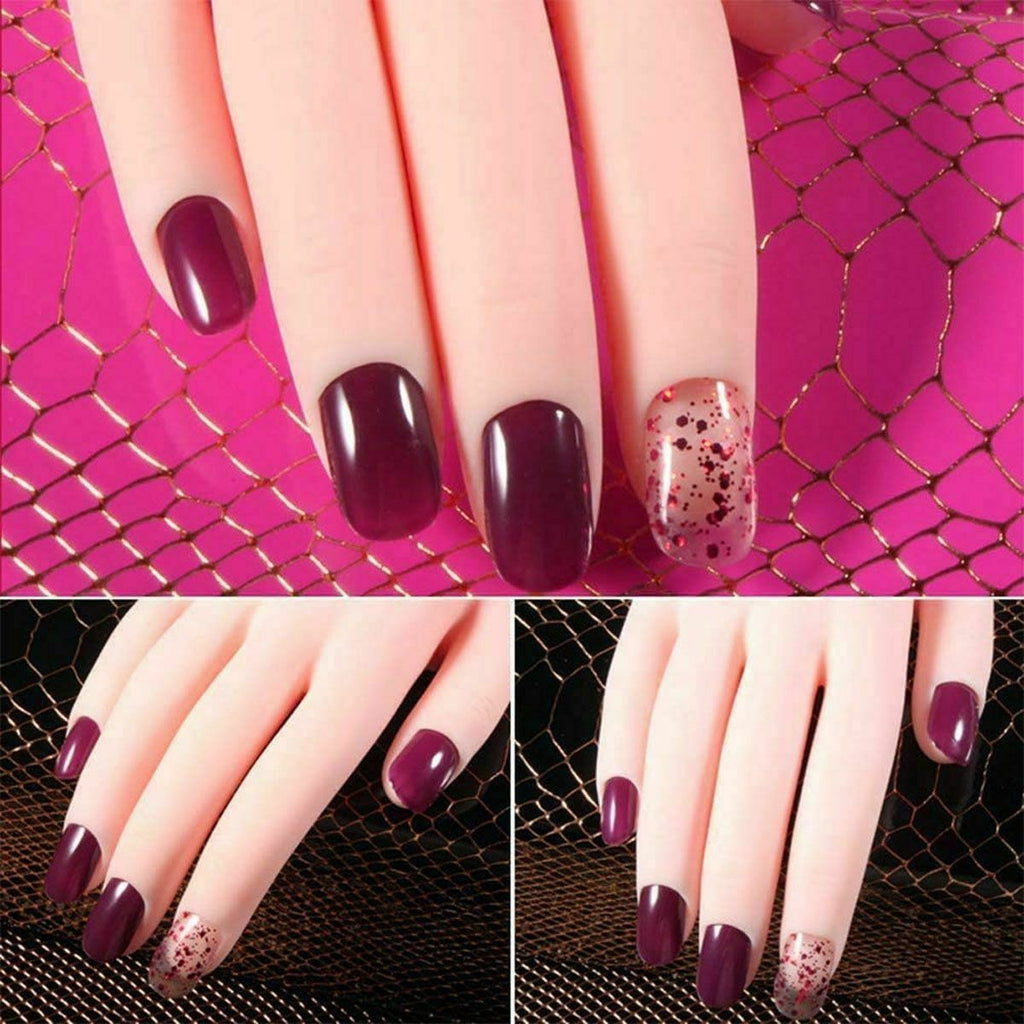 Flexible Nail Art Practice Hand Manicure Training Tool for Beginners