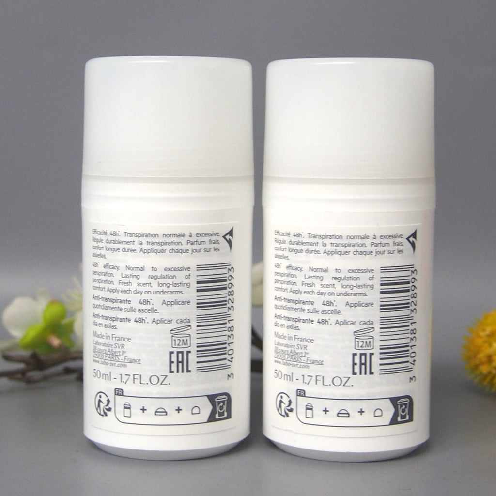 SVR Spirial 48HR Anti-Perspirant Deodorant Roll-On 2 Pack 50ml