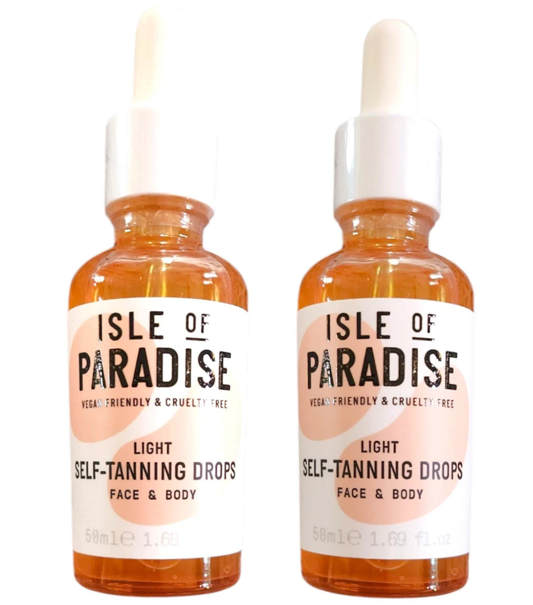 Self-Tanning Drops for Face & Body, Light Tan, 1.69oz Set of 2