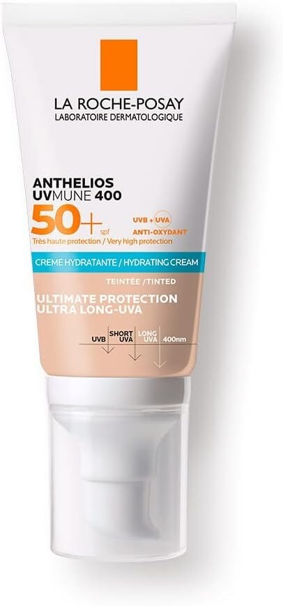 SPF 50+ Tinted Moisturizing Sunscreen Cream for Sensitive Skin 50ml