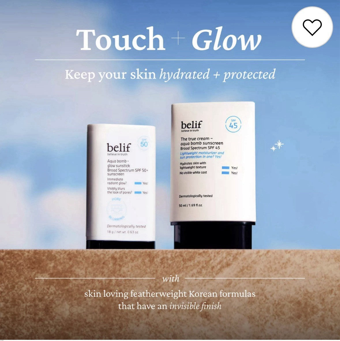 Hydrating Sunscreen SPF 45 with Aloe & Moisturizer - 0.33 fl oz, 3 Pack