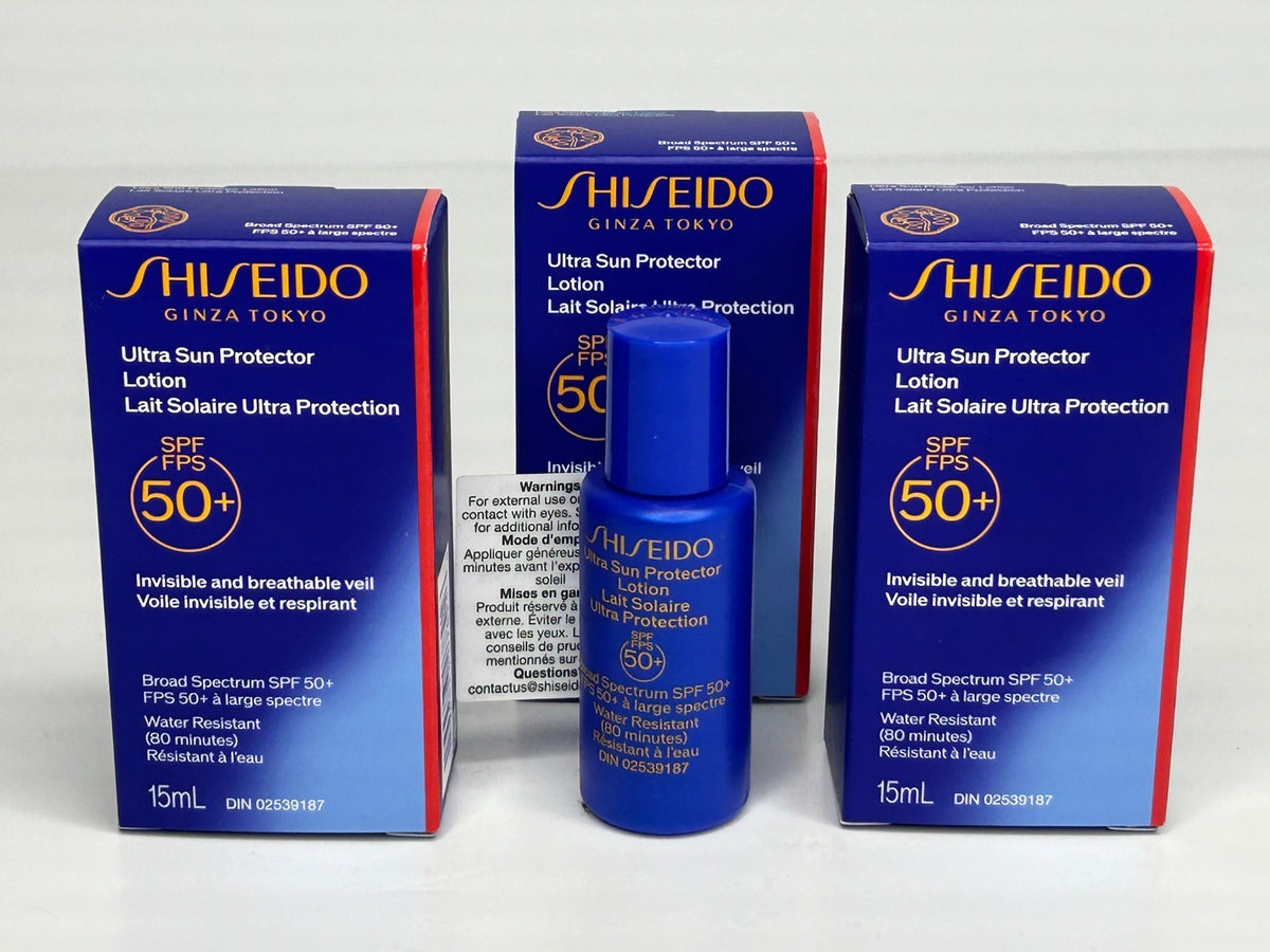 Travel Sunscreen Lotion SPF 50+ Water-Resistant Sun Protector Set of 6