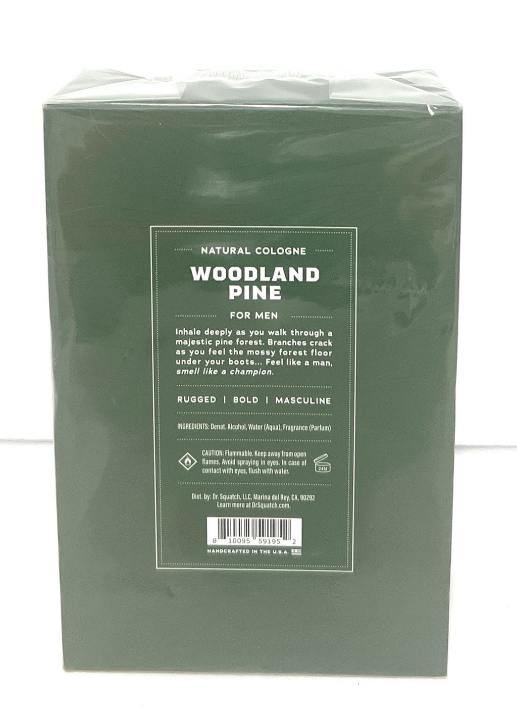 Natural Cologne Woodland Pine for Men 1.7 oz - Fresh Scent, Sealed