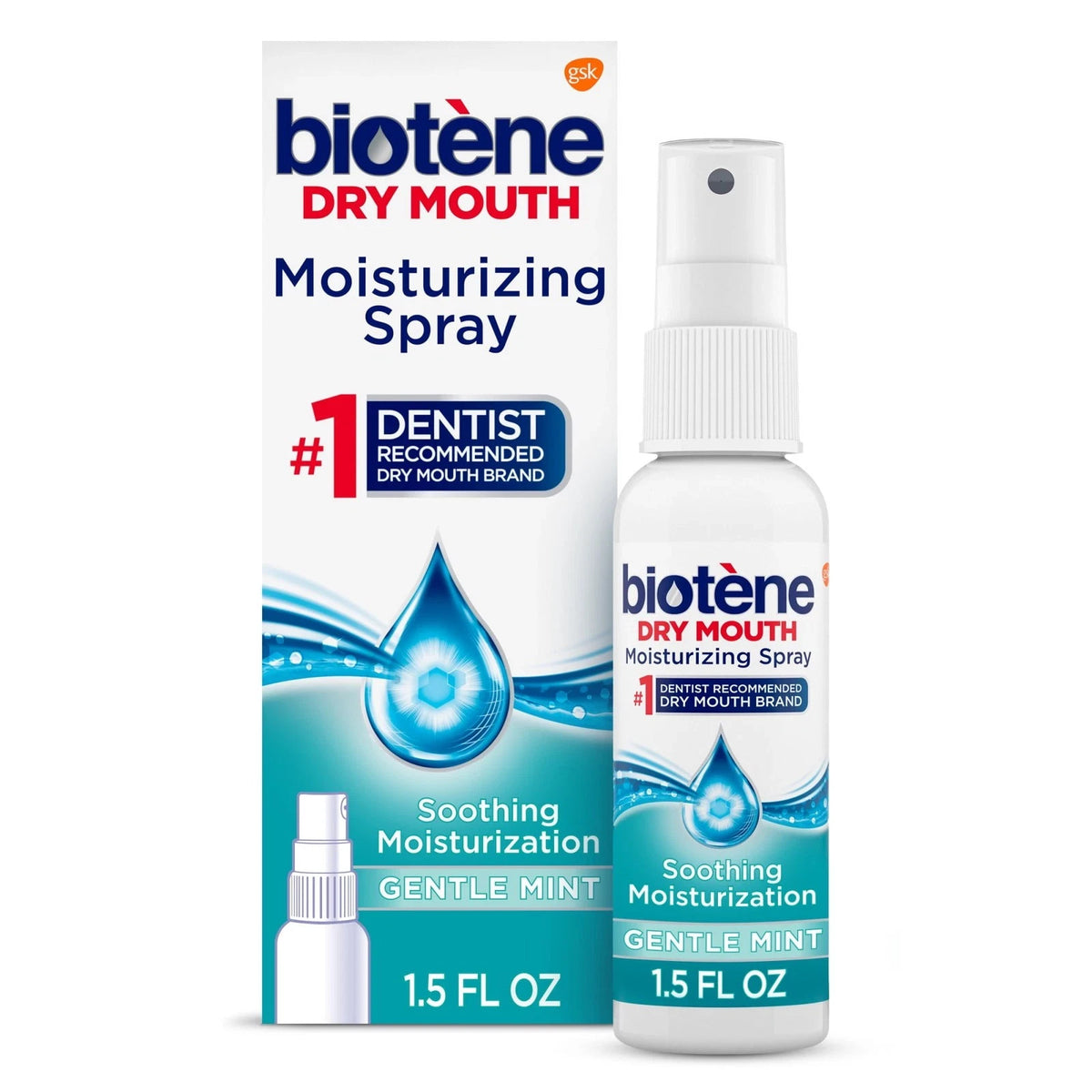 Biotene Dry Mouth Moisturizing Oral Spray - 1.5 oz Pack of 10