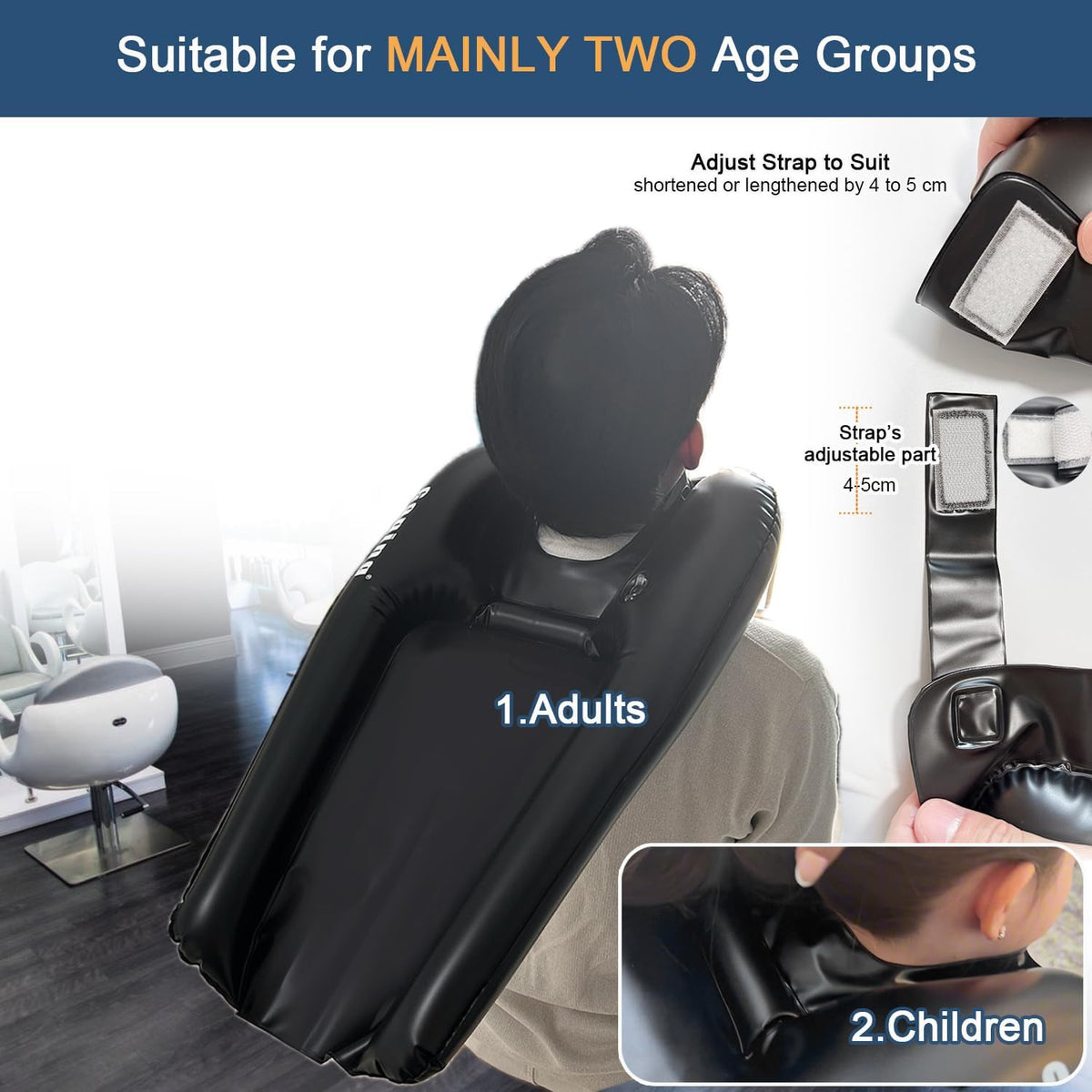 Portable Hair Washing Basin for Bedridden Patients Wheelchair Sink