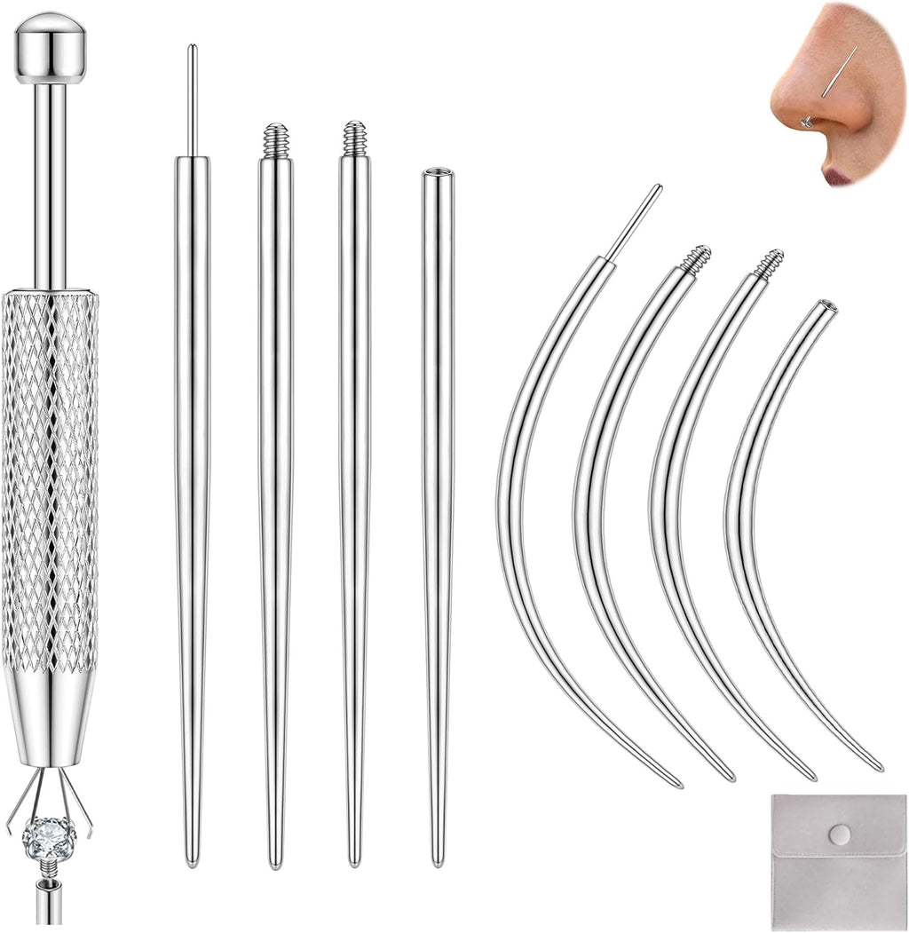 Piercing Taper Insertion Kit with Ball Grabber 14G 16G 18G 20G Body Jewelry Tools