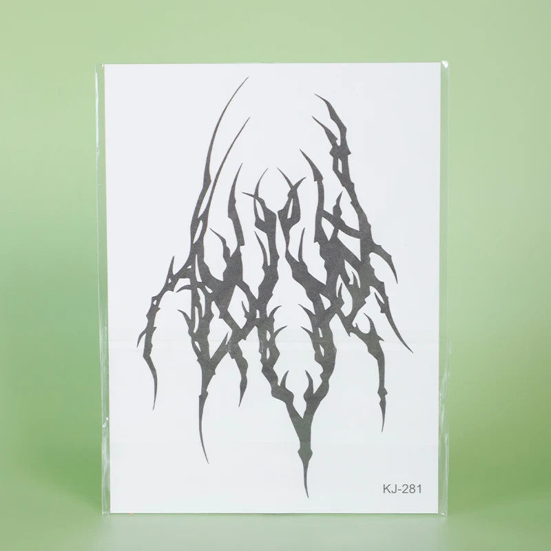 1Pc Dark Cool Waterproof Temporary Tattoo sticker for Arm Leg