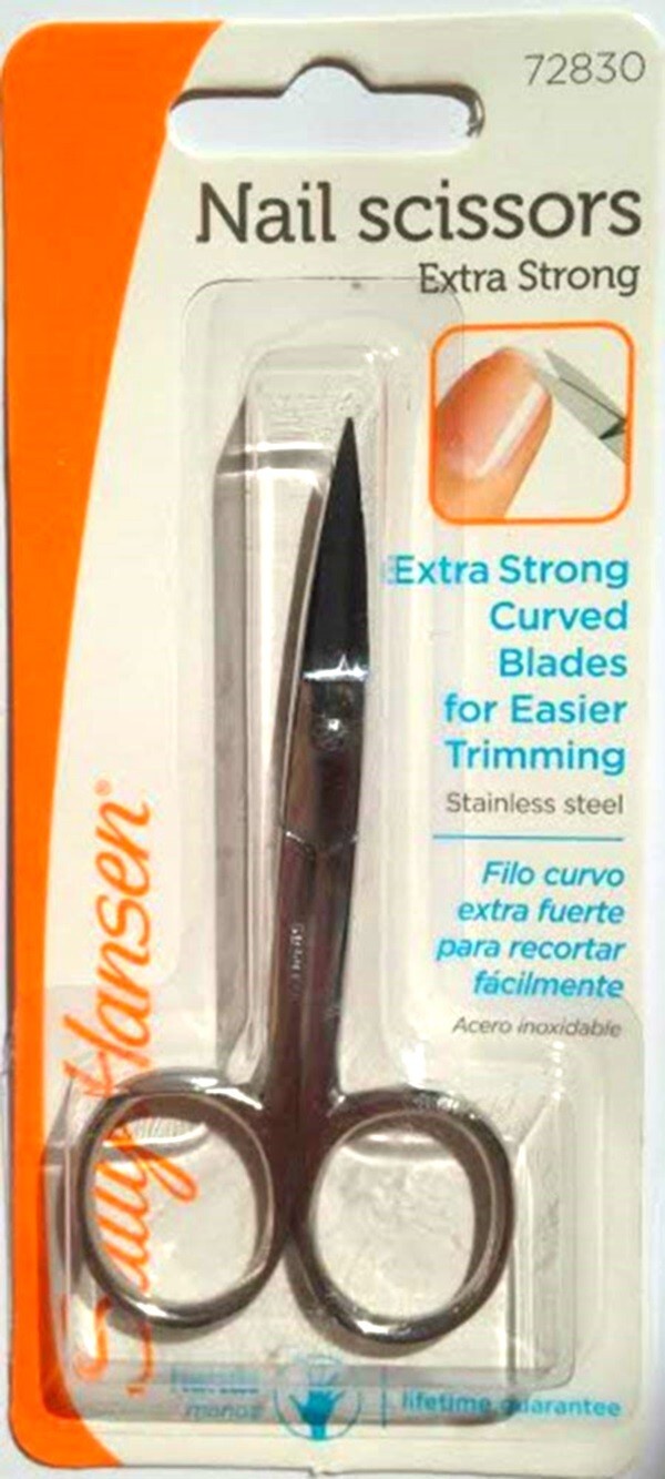 Extra Strong Nail Scissors for Fingernails & Toenails - Stainless Steel, 3.5 Inches