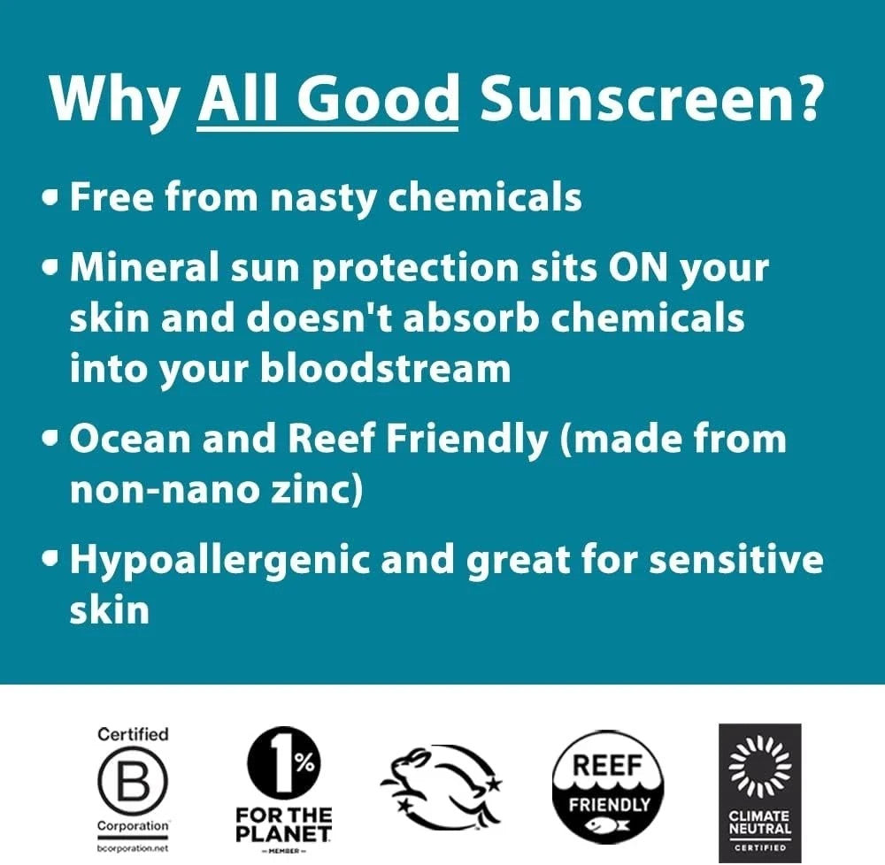 Mineral Sunscreen Spray SPF 30 - Water-Resistant, Hydrating, Pack of 3