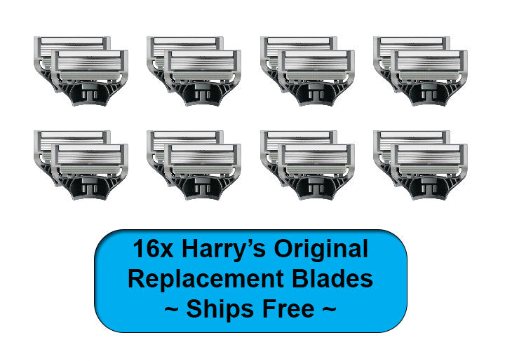 16 Pack Razor Blade Refills for Harry's Original Razor - 5 Blade Shaving Cartridges
