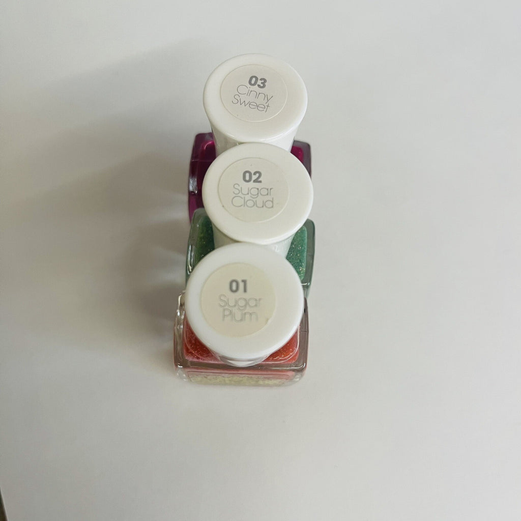 Textured Nail Polish Set - Sugar Shimmer Nail Color Trio