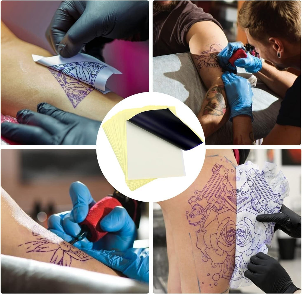 Tattoo Stencil Paper Kit – 100 A4 Sheets, 4-Layer Transfers
