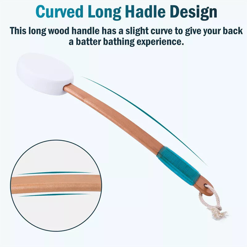 Long Lotion Applicator Back Brush for Self-Tanners and Lotions