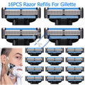 16 Pack Razor Blade Refills for Mach3 & M3 Power Men’s Razors