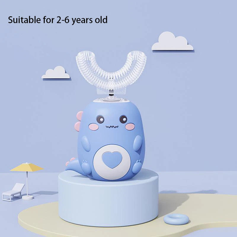 Children's U-Shaped Electric Toothbrush for Kids - Rechargeable Silicone Oral Care