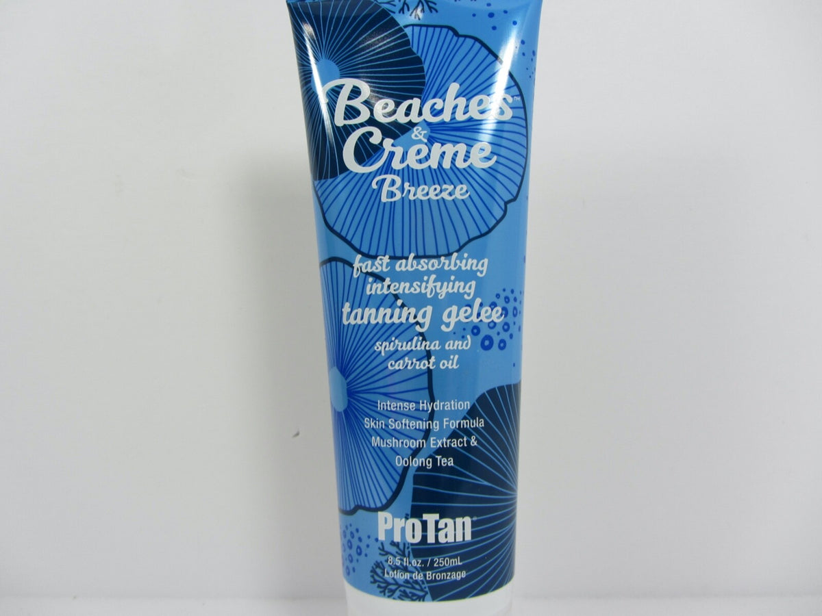 Pro Tan Beaches and Creme Breeze Tanning Gel - Fast Absorbing, Moisturizing, 8.5 oz