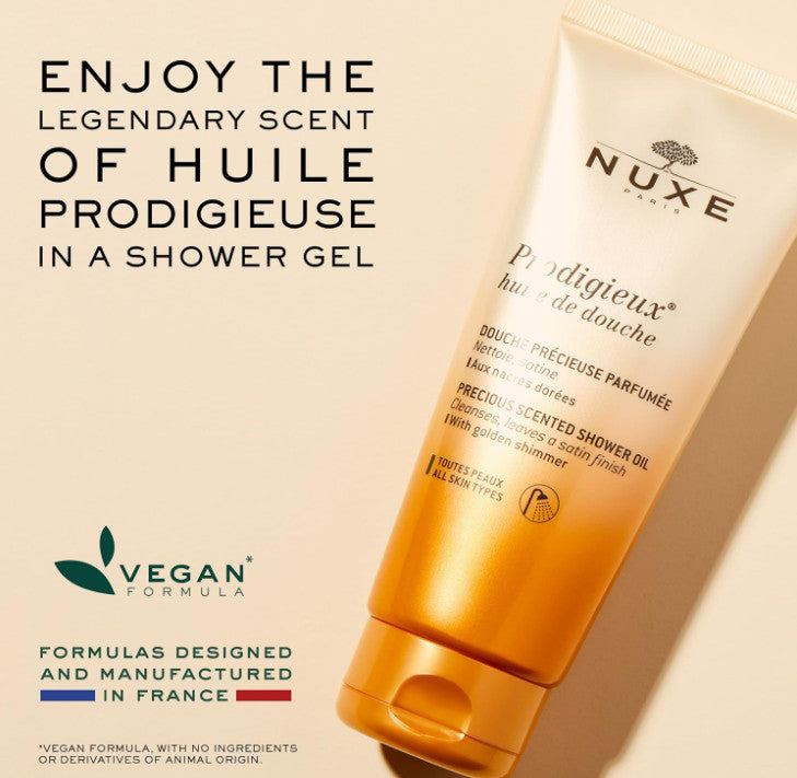 Natural Shower Oil for All Skin Types - 200ml Fragrant Body Cleansing Oil