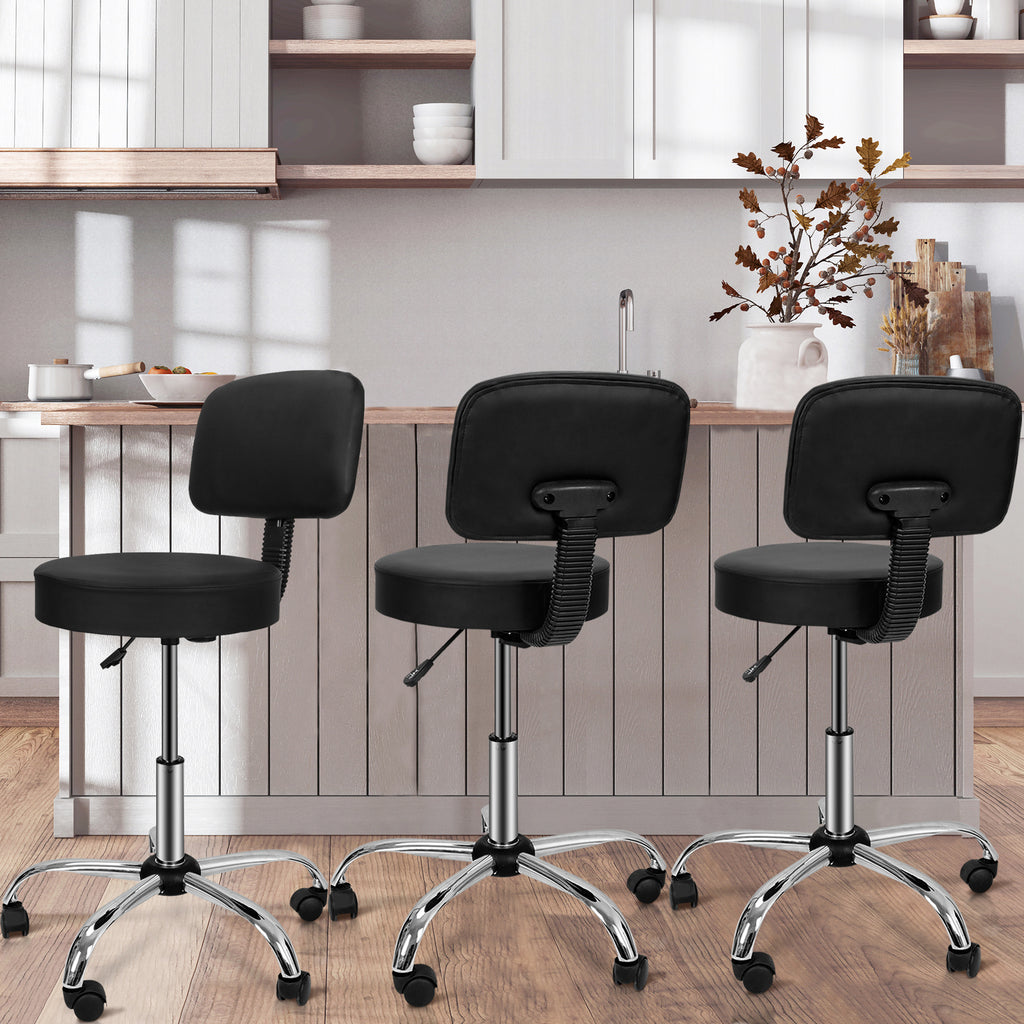 Adjustable Hydraulic Salon Hair Chair with Swivel and Back Rest