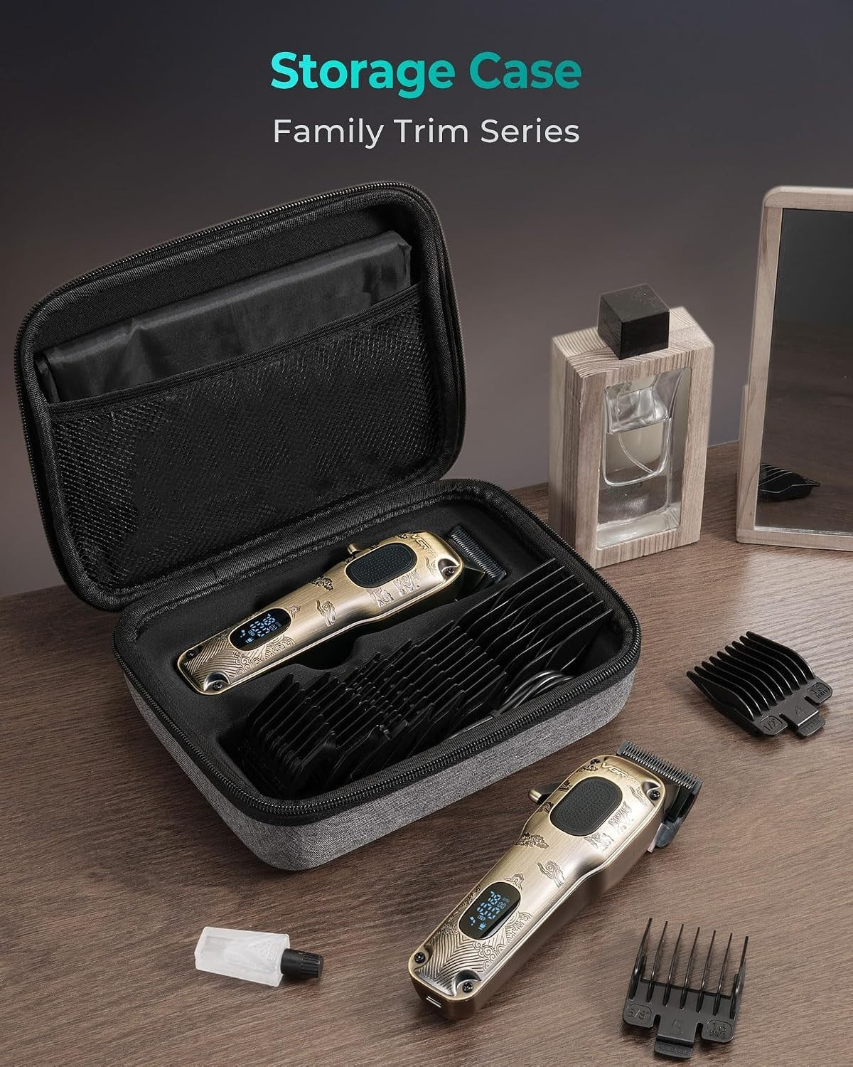 Men's Hair Clipper with Adjustable Fade & 240 Min Battery - Professional Grooming