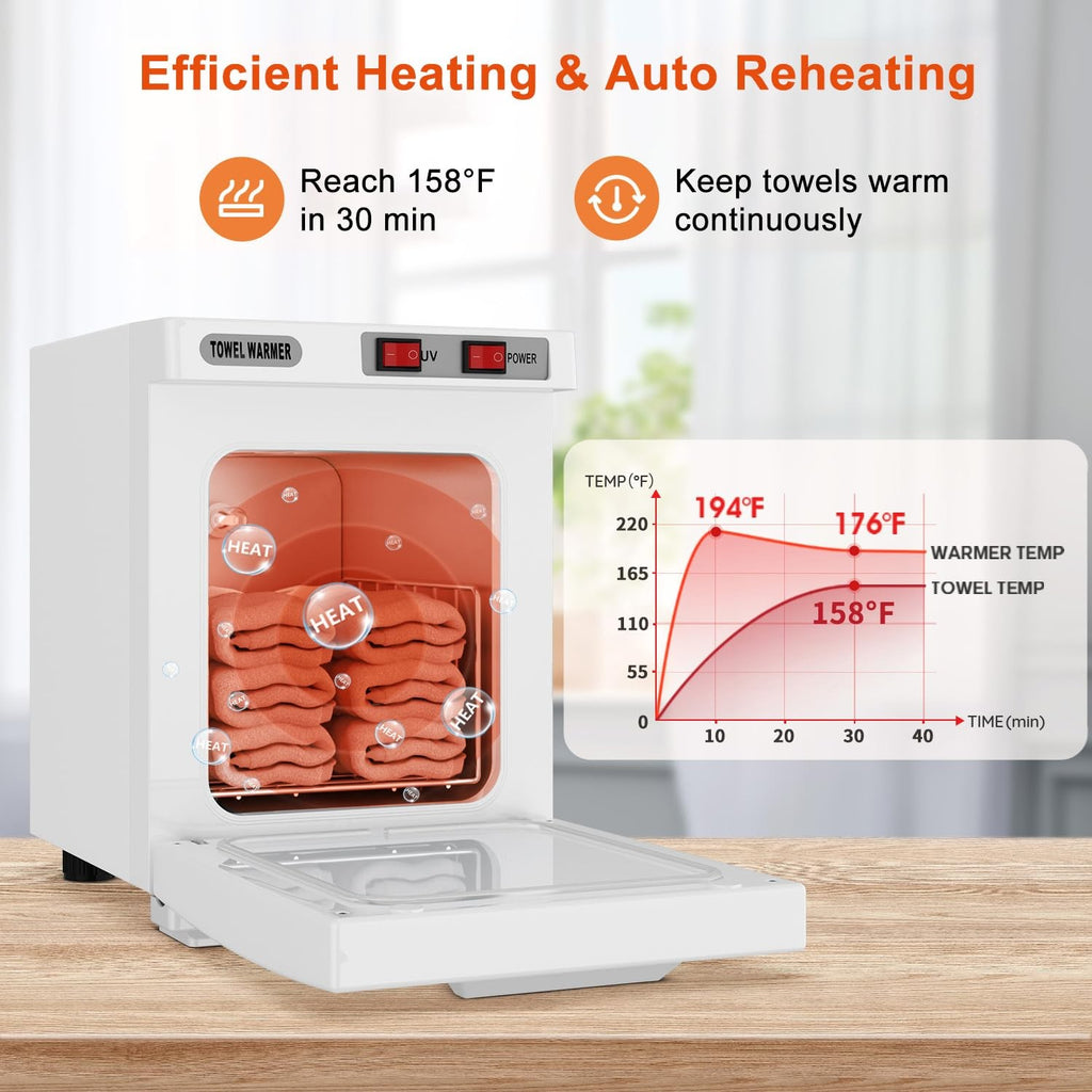5L Hot Towel Warmer Cabinet - Portable Spa & Salon Towel Heater