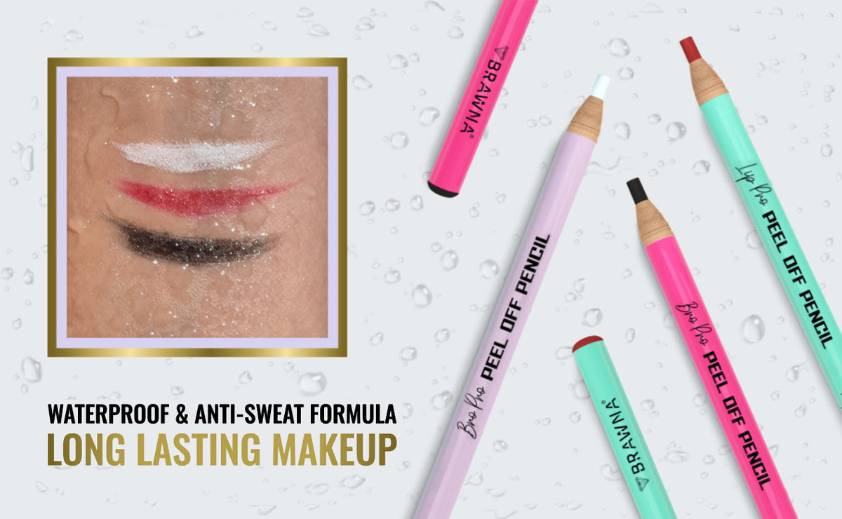 Brow Prow Mapping Pencils for Lip & Eyebrow - 6 Color Pack with Sharpener