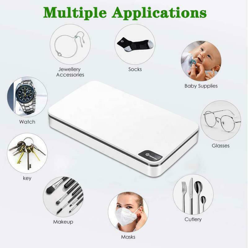 UV Phone Sanitizer Box Germ Disinfection Case with Aromatherapy
