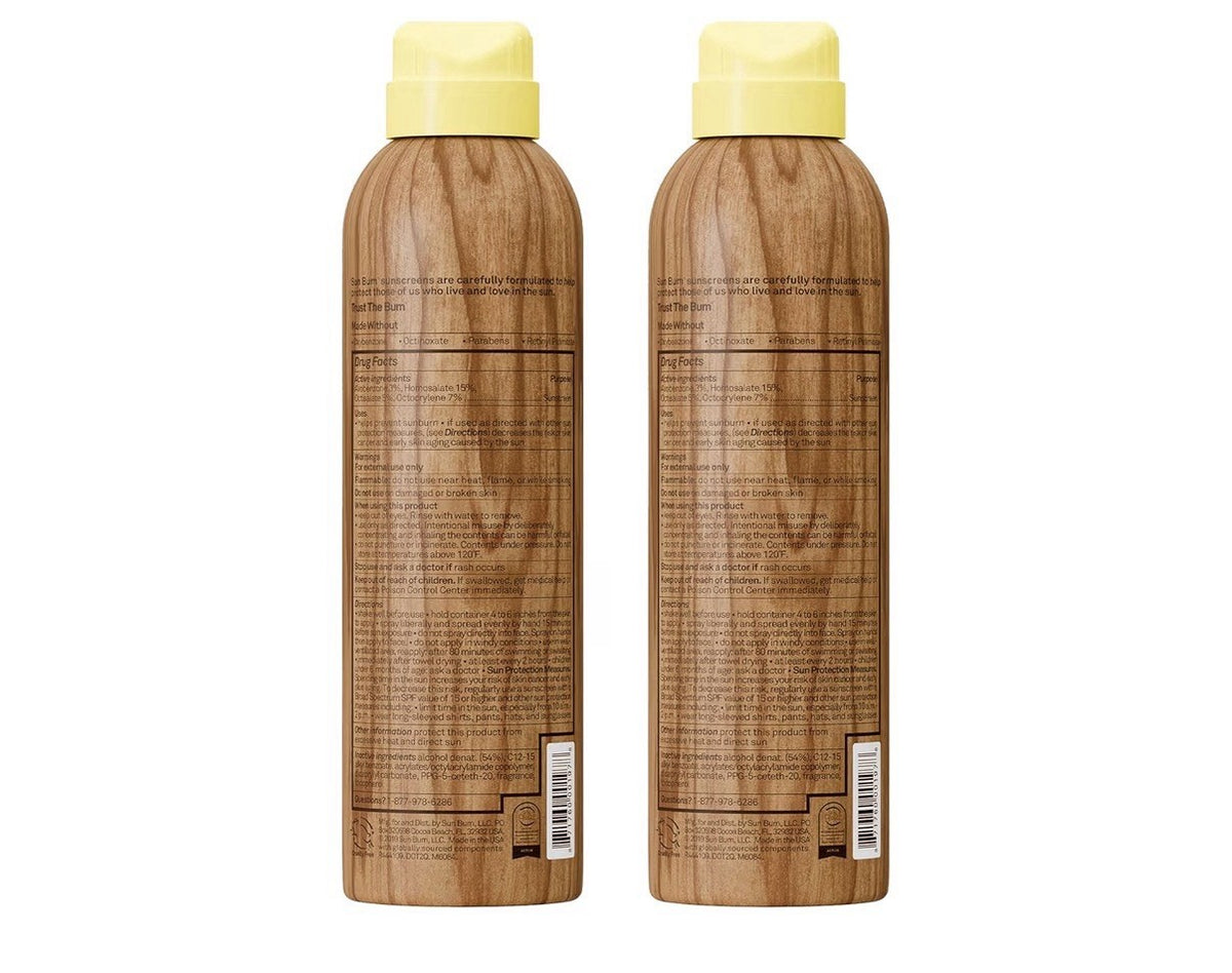 SPF 50 Sunscreen Spray 2-Pack - Broad Spectrum Water Resistant Sun Protection