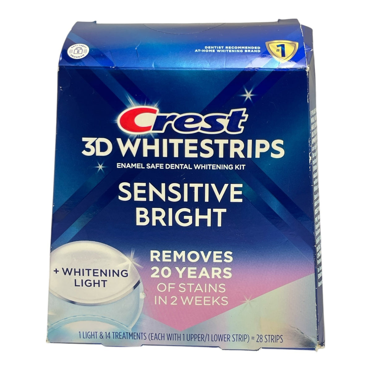 Crest 3D WhiteStrips Sensitive Brighten & Lightening Dental Kit 28 Strips