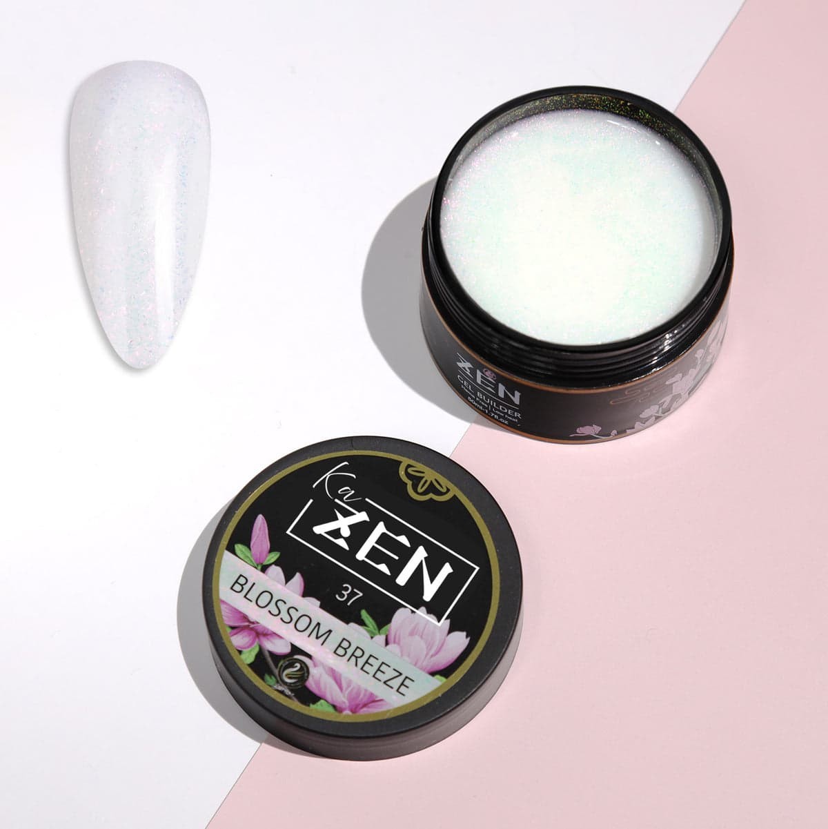 Builder Gel 50ml-1.7oz Jar for Overlays & Extensions – KaZEN (Brand New) Variety Colours