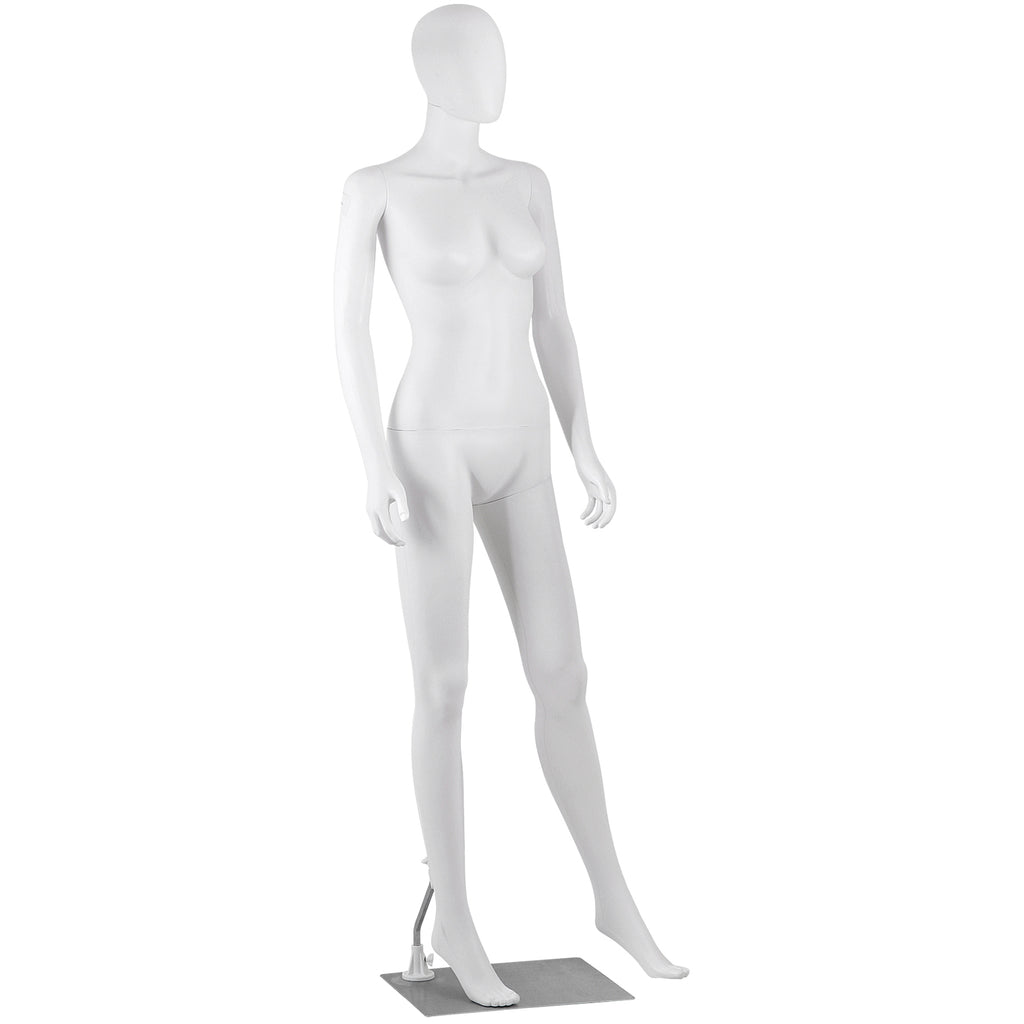Female Full Body Dress Form Mannequin 70 Inch Adjustable White Display
