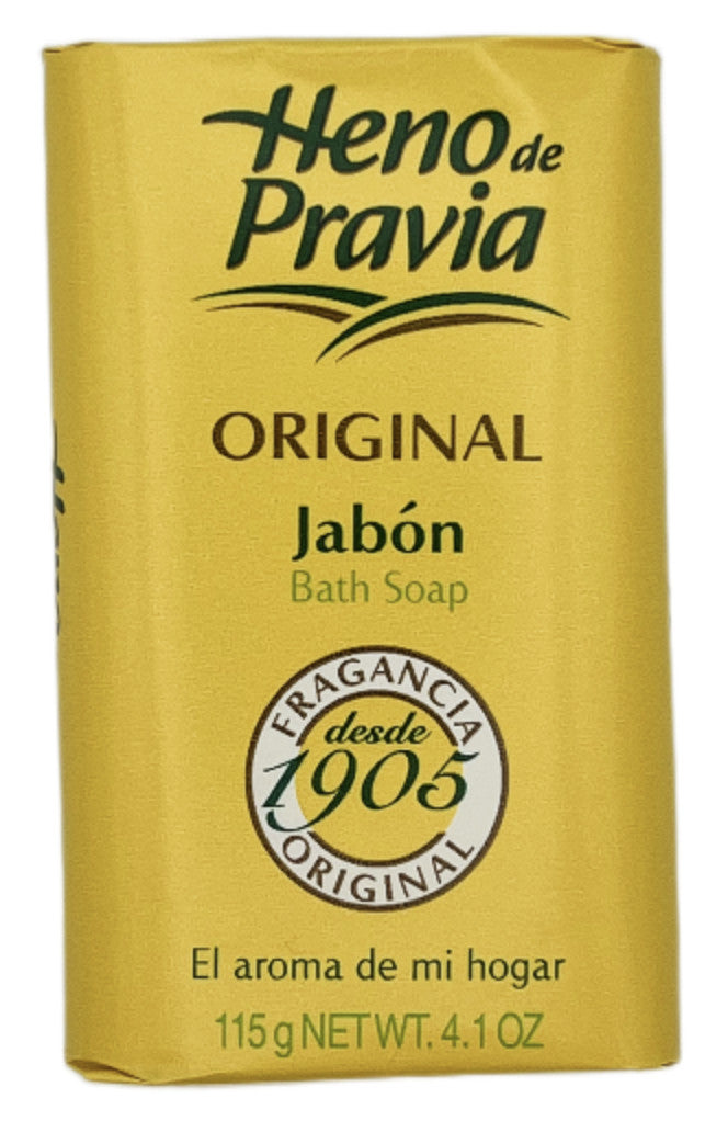 Natural Bath Soap Set - Heno de Pravia 4oz x 6 Bars with Delicate Scent