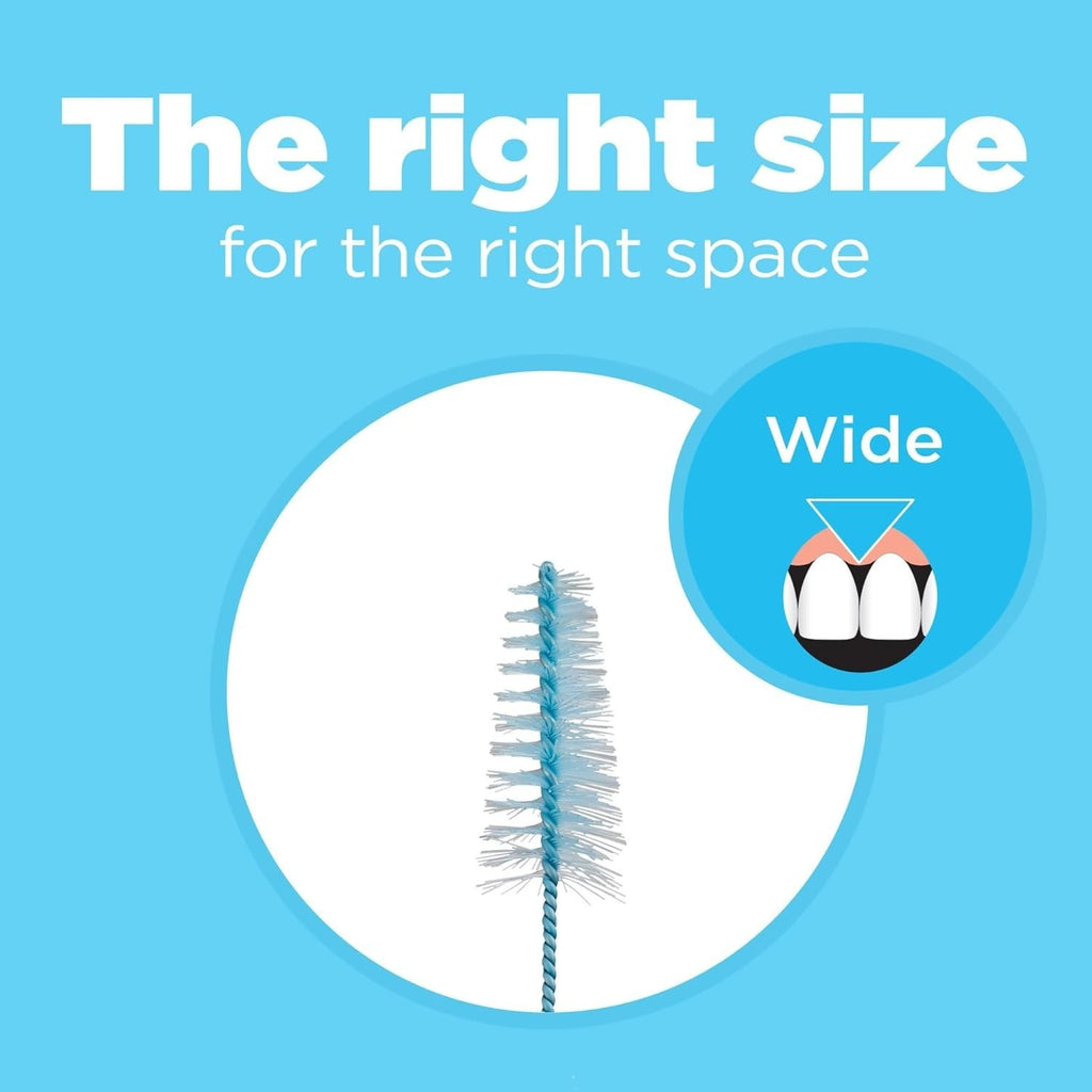 Wide Interdental Dental Brush Refills for Braces & Appliances - 8 Count