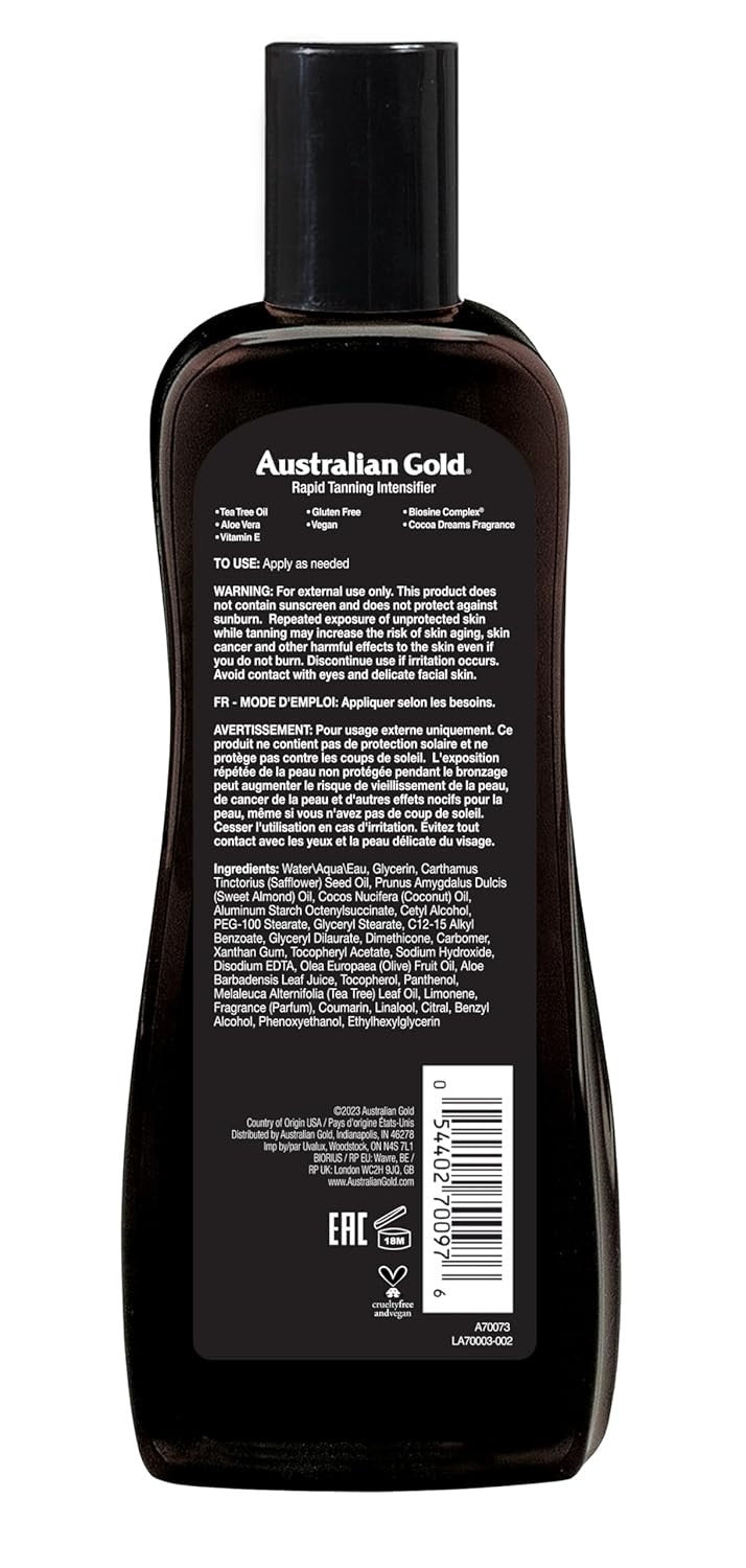 Australian Gold Tanning Intensifier Lotion with Tea Tree Oil, 8.5 Fl Oz