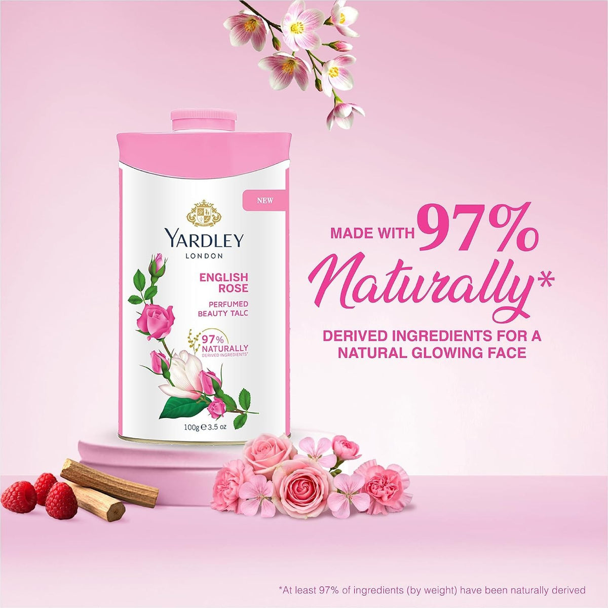 Gentle Lavender Rose Talc 100g - Refreshing Body Powder for Daily Use