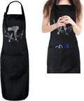 Hair Stylist Apron with 3 Pockets, Professional Haircut Apron with Rhinestones
