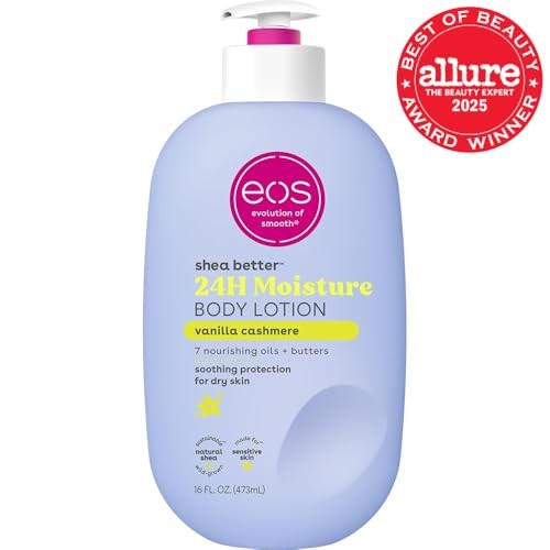 Shea Better Body Lotion Vanilla Cashmere 16oz Hydrating Moisturizer with Shea Butter