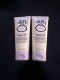 SPF 70 Face Sunscreen Lotion - 3 oz, Pack of 2, Sun Protection