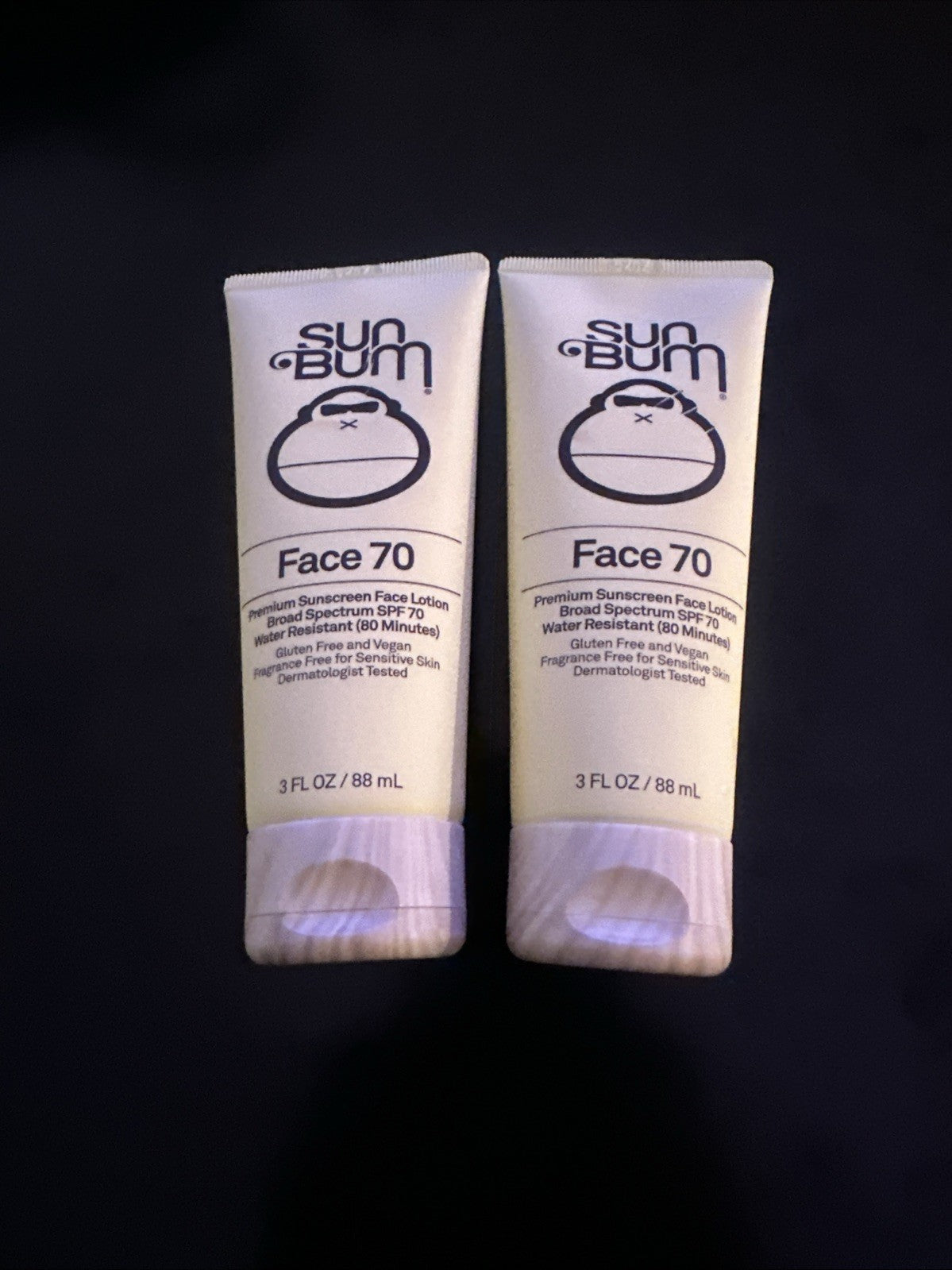 SPF 70 Face Sunscreen Lotion - 3 oz, Pack of 2, Sun Protection