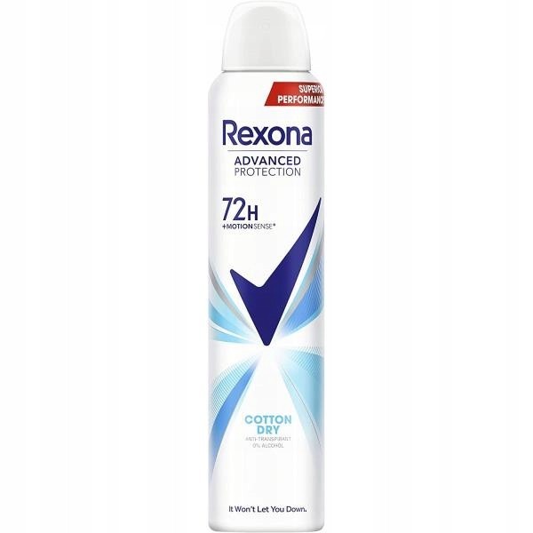 Rexona Women Cotton Deodorant Spray 200ml - 72 Hour Freshness & Long-Lasting Protection